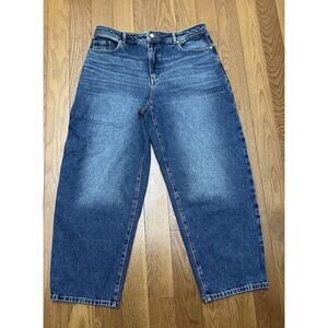 NWT LOFT High Rise Barrel Jeans Size 31/12 NEW